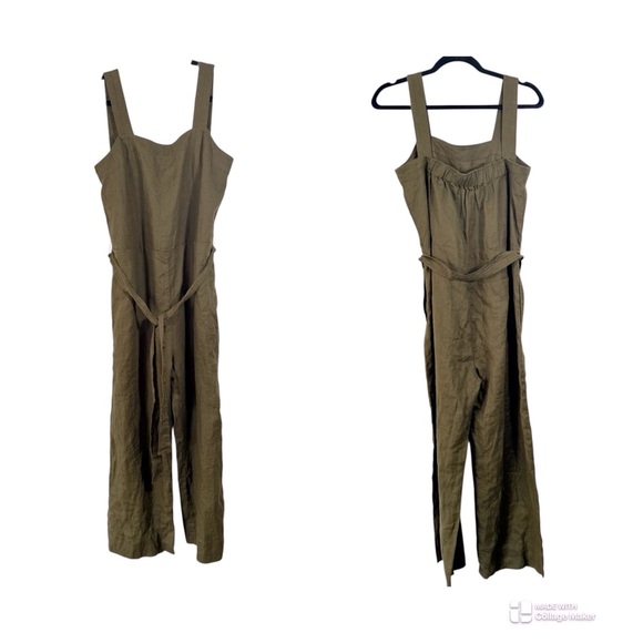 Quince 100% European Linen Square Neck Jumpsuit - Picture 3 of 16